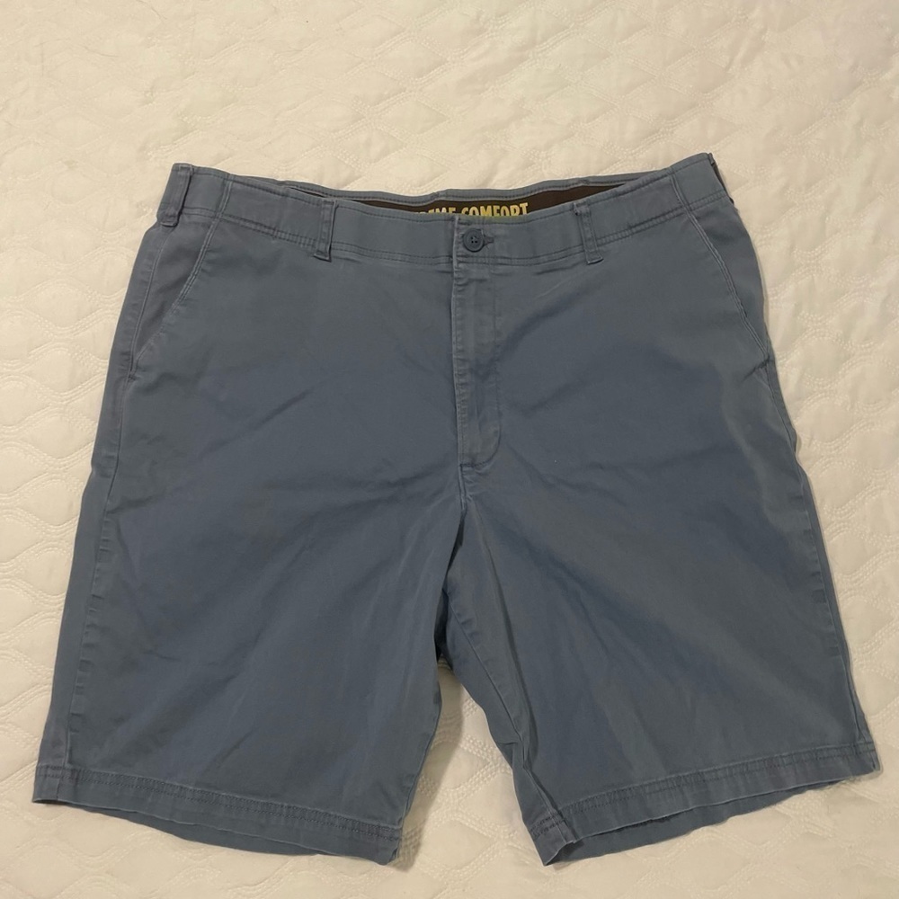 Lee Extreme Comfort Chino Shorts Stretch Flat Front Mens 42 Beige & blue BUNDLE - Picture 13 of 13